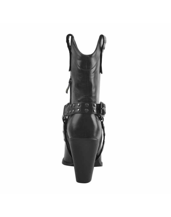 Pointed Toe Black Cowgirl Boots