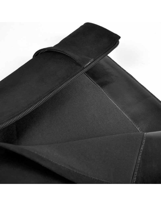 Black Suede Pointed Toe Zipper High Heel Fold Over Boots