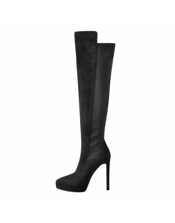 Platform Zipper Split Joint Stiletto Boots