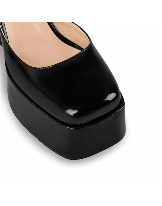 Ankle Strap Chunky Platform Mary Jane Pumps