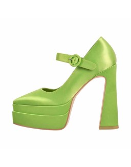 Ankle Strap Chunky Platform Mary Jane Pumps