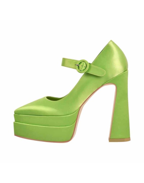 Ankle Strap Chunky Platform Mary Jane Pumps