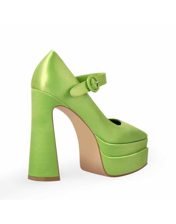 Ankle Strap Chunky Platform Mary Jane Pumps