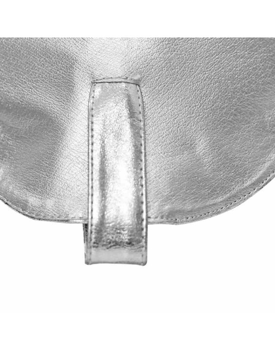 Silver Embroidered Mid-Calf Western Boots