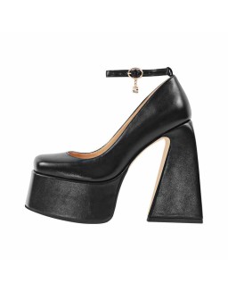 Platform Chunky High Heel Ankle Strap Pumps