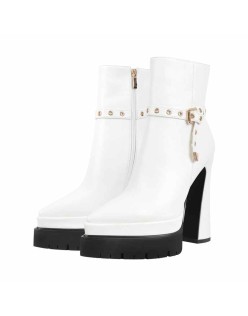 Platform Chunky High Heel Ankle Boots