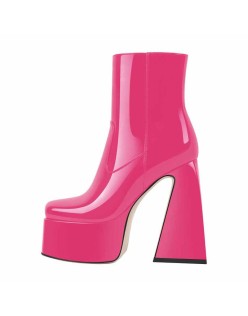 Platform Chunky High Heels Ankle Boots