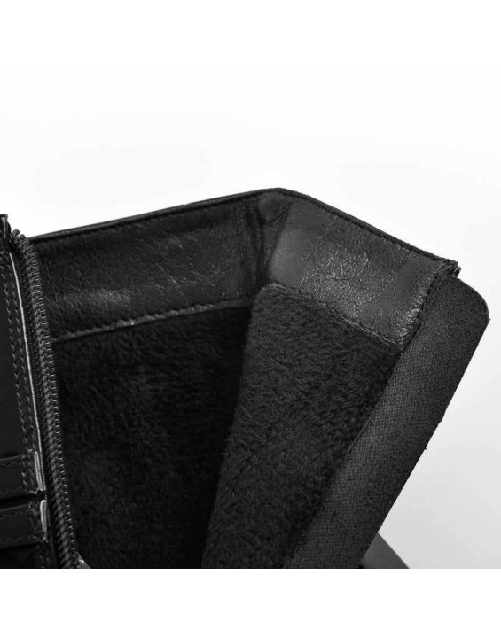 Patent Leather Platform Lace Up Ankle Boots