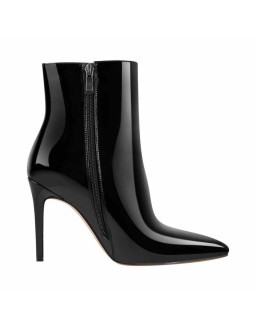 Pointed Toe Stiletto Patent Ankle Boots