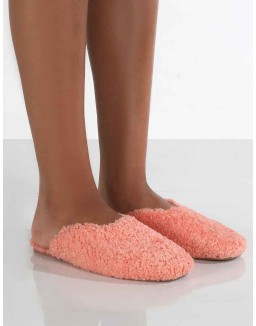 Ciao Pink Teddy Slip On Slippers