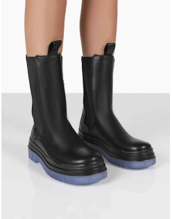 Winter Wide Fit Black Ankle Chelsea Boots