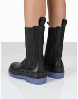 Winter Wide Fit Black Ankle Chelsea Boots