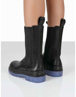 Winter Wide Fit Black Ankle Chelsea Boots