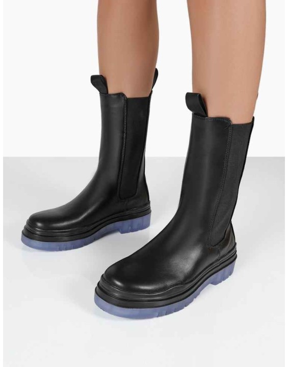 Winter Wide Fit Black Ankle Chelsea Boots