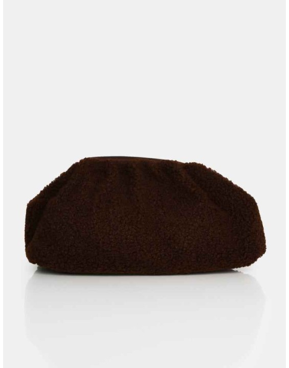 Compatible Brown Teddy Clutch Bag