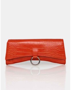 The Kemi Orange Arched Crossbody Mini Handbag
