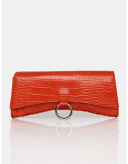 The Kemi Orange Arched Crossbody Mini Handbag