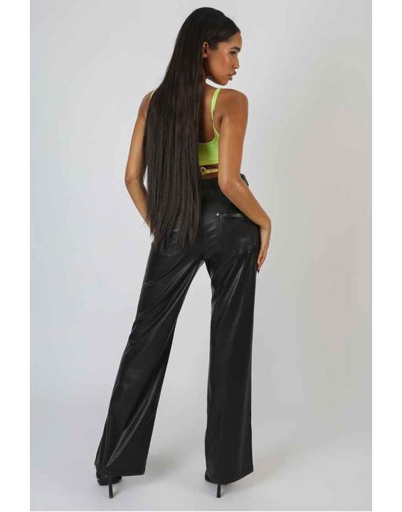 Strappy Square Neck Crop Top Lime