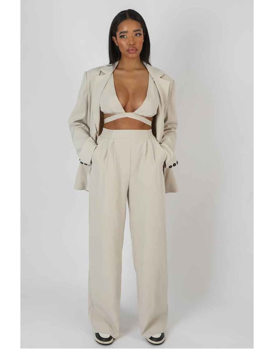 Relaxed Blazer Stone