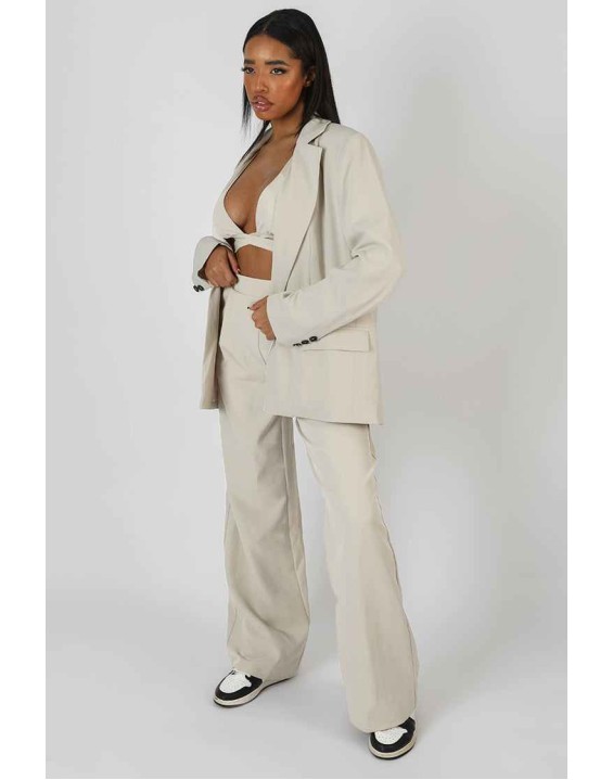 Relaxed Blazer Stone