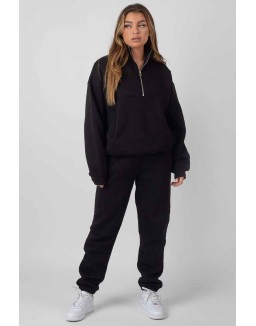 90S Oversized Joggers Black