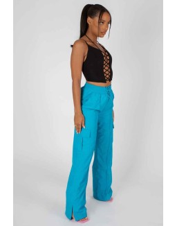 Lace Up Corset Top Black