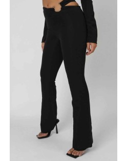 Bullring Detail Flare Trousers Black