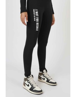 Slogan Legging Black