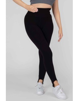 Rib Stirrup Legging Black