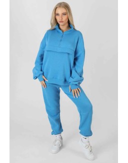 90S Oversized Joggers Blue