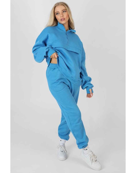 90S Oversized Joggers Blue