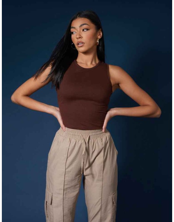 Racer Back Bodysuit Coffee