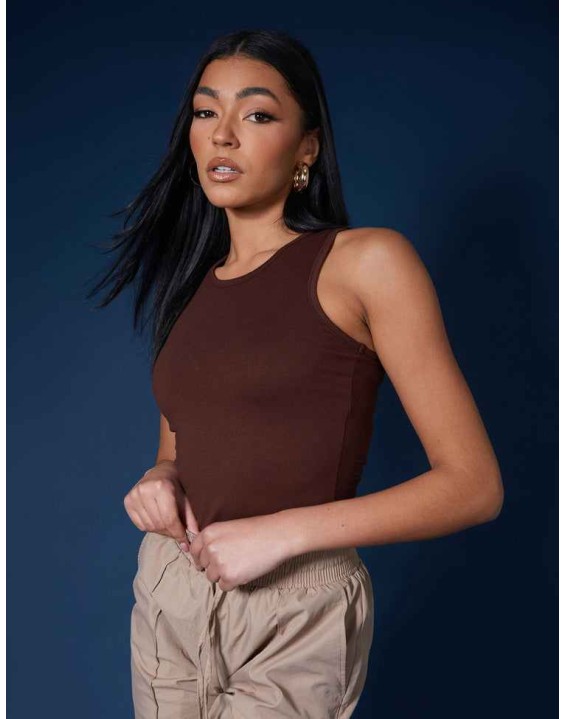 Racer Back Bodysuit Coffee