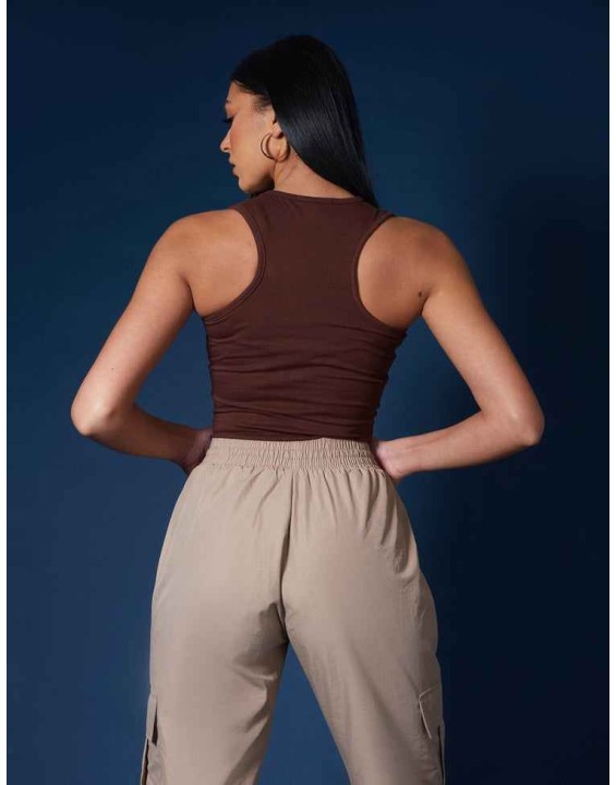 Racer Back Bodysuit Coffee
