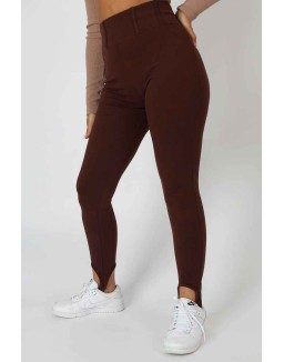Scoop Stirrup Corset Legging Chocolate