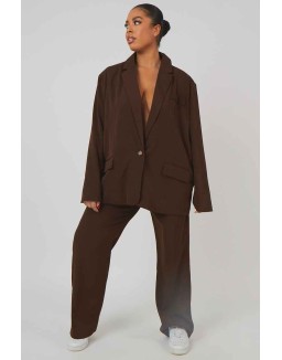 Curve Dad Blazer Chocolate