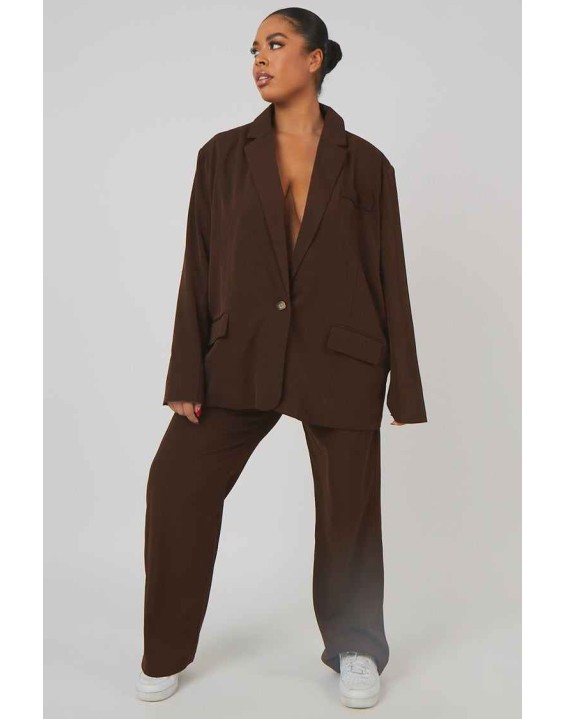 Curve Dad Blazer Chocolate
