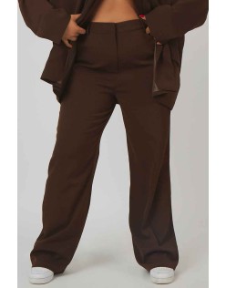 Curve Dad Trousers Chocolate