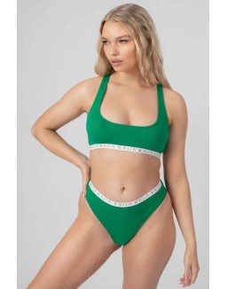 Kaiia Elastic Highwaisted Brief Green