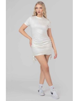 Bodycon Mini T Shirt Dress Ecru