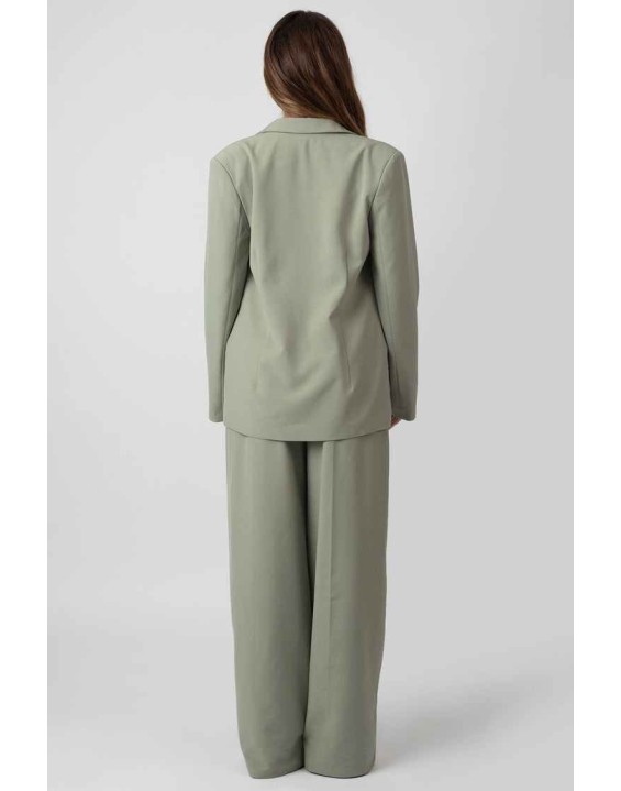 Premium Obi Belt Blazer Sage