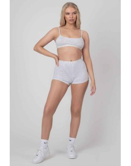 Kaiia Elastic Girl Boxer Grey Marl