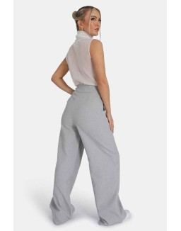 Tailored Wide Leg Trouser Grey