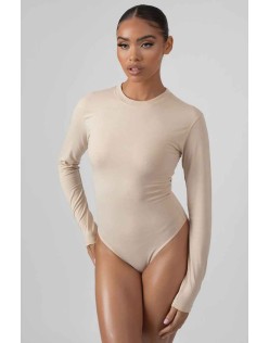 Long Sleeve Bodysuit Stone