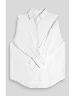 Oversized Poplin Shirt White