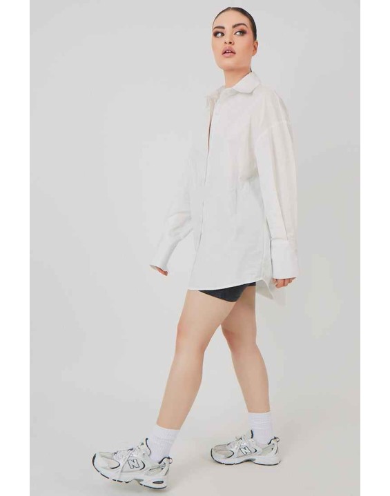 Oversized Poplin Shirt White