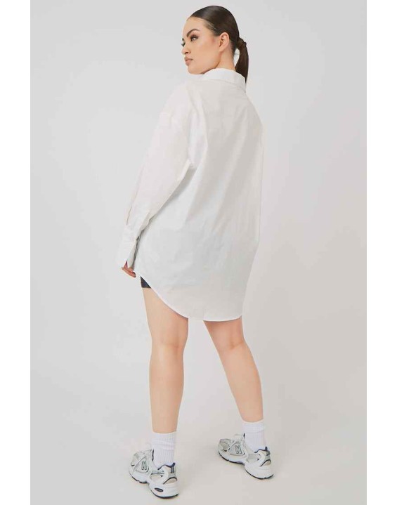 Oversized Poplin Shirt White