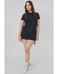Bodycon Mini T Shirt Dress Acid Wash