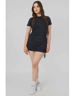 Bodycon Mini T Shirt Dress Acid Wash