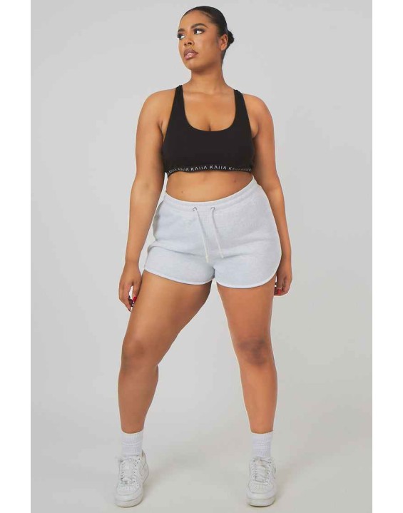 Curve Booty Short Oatmeal Marl